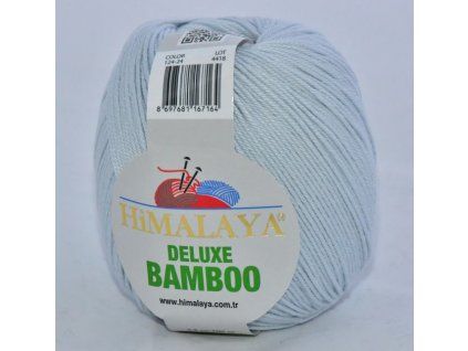 Příze De lux bamboo 24 světlounká šedá