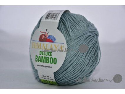 Příze De lux bamboo 41 zeleno-šedá