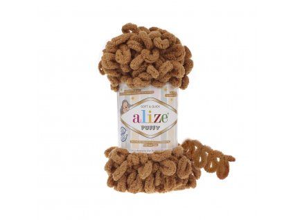 Příze Puffy 179 hnědá