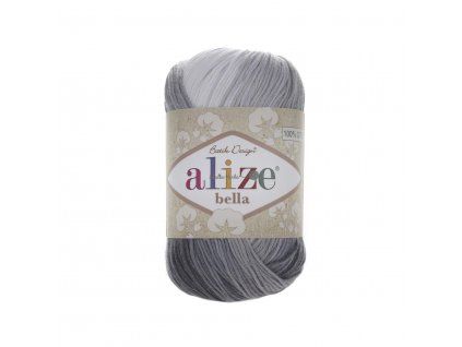 Příze Bella batik 100 - 2905 černo-bílá