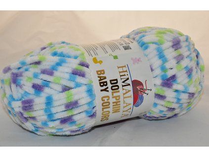 Příze Dolphin baby colors 80422 tyrkysovo-fialovo-zelená
