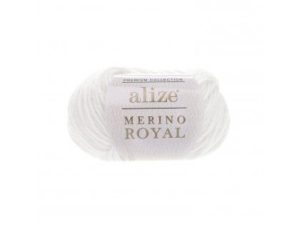 Příze Merino royal 55 bílá