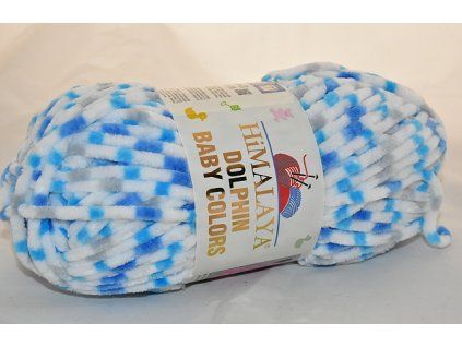 Příze Dolphin baby colors 80421 modro-modrá