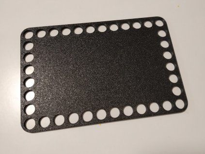 Dno na košík 10,2x16cm - plné černá