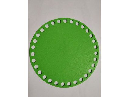 Víko/dno na košík 14,5cm - plné jarní zelená