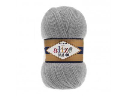 Angora real 40 - 21 šedá