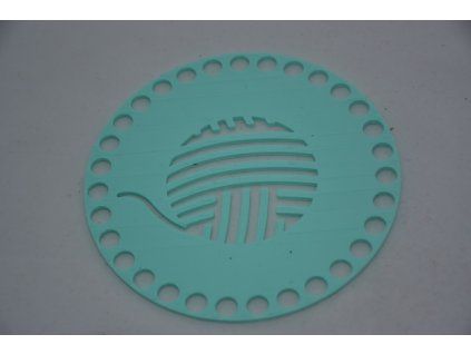 Víko/dno na košík 14,5cm - klubko mint
