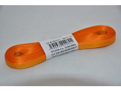 Stuha taftová 6mm 211 oranžová