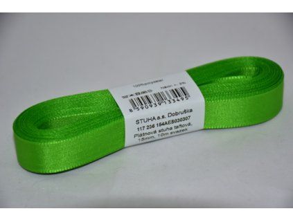 Stuha taftová 15mm 307 jarní zelená