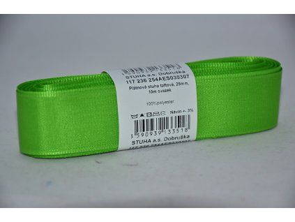 Stuha taftová 25mm 307 jarní zelená