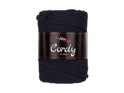 Cordy šňůry 5mm - 8121 tmavě modrá