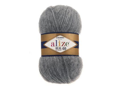 ANGORA REAL 40 182 Medium Grey Melange