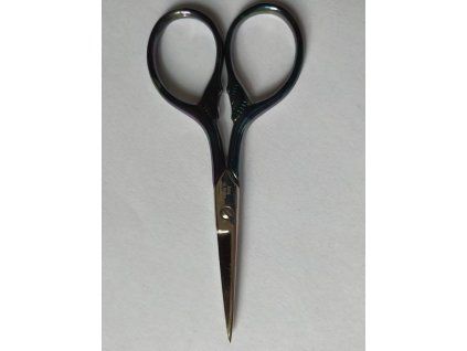 Nůžky vyšívací 9cm - rovné fialovo-vínové