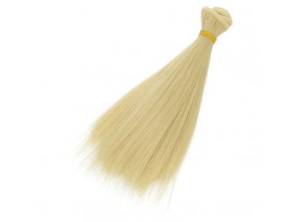 Vlásky pro panenky - rovné blond
