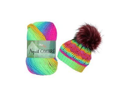 Nepál ombre 7423 barevná neonka