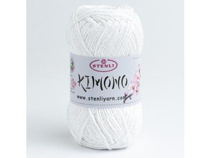 Příze Kimono - 01 bílá