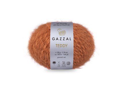 Příze Teddy 6546 hnědá melange