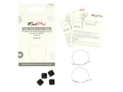 knitpro petite transparent ss fixed lanka na ihlice 13cm