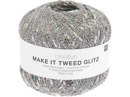 příplet tweed glitz ecru