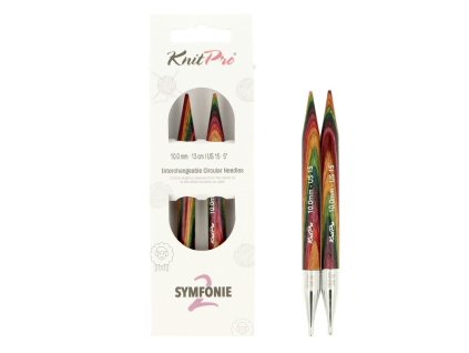 knitpro symfonie2 vymenitelne kruhove ihlice 13cm 10mm