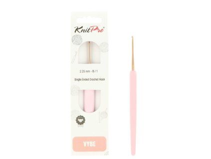knitpro vybe rose gold hlinikovy hacik 2,25