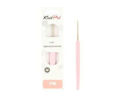 knitpro vybe rose gold hlinikovy hacik 2mm
