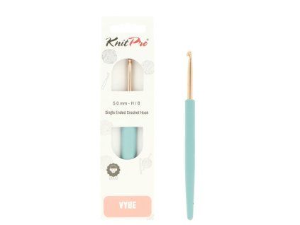 knitpro vybe rose gold hlinikovy hacik 5mm