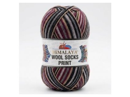 wool socks print s29 03