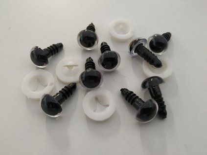 Bezpečnostní oči 12mm čiré