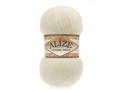 Příze Alize Angora gold 01 smetanová