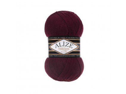 Příze Alize Superlana klasik 57 bordo