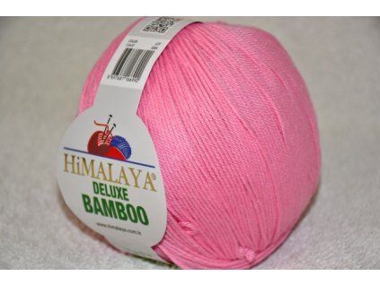 Příze De lux bamboo 07 sv.růžová