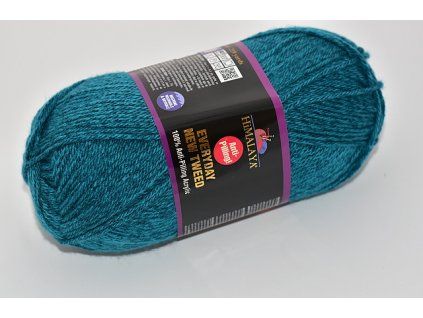 Příze Everyday new tweed 18 tmavší tyrkysová