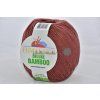 Příze De lux bamboo 38 hnědo-rezavá