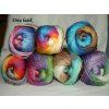 Příze Diva batik 3242 šedo-barevná