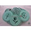 Víko/dno na košík 14,5cm - vločka mint