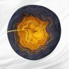 Barevné  klubíčko Rosie Twist 1000m/3N - Black Lady - hořčicová