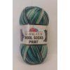 Příze Wool socks print - S49-06 smaragdovo-tyrkysová-modro-světlá