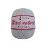 Příze Maxi metalic natural 022 - bílá se stříbrným lurexem