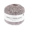 příplet tweed glitz pink