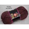 Příze Everyday new tweed 19 vínovo-šedá melange